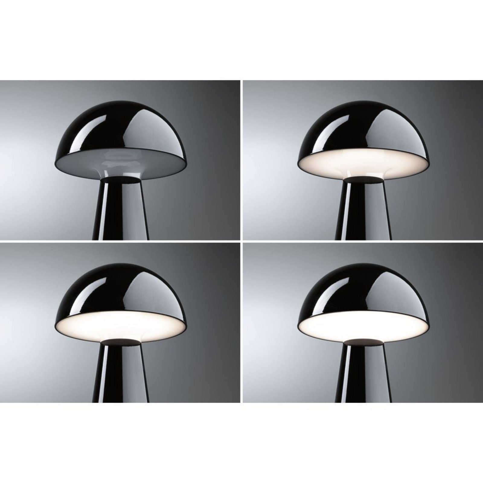 Onzo Portable Bordslampa 3-Step-Dim IP44 2700K Svart - Paulmann