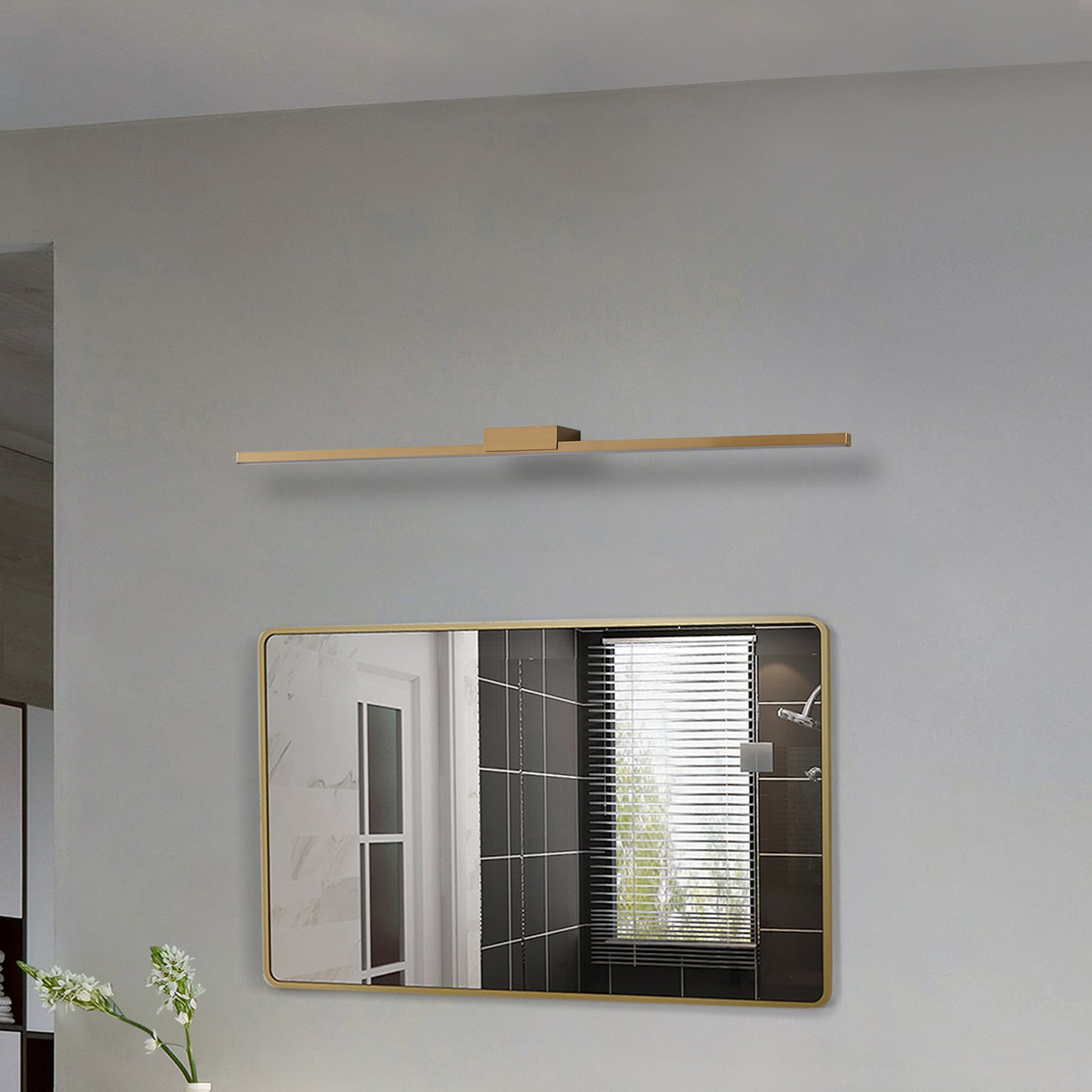 Kivana LED Wandleuchte L90 IP44 Kupfer - Lucande
