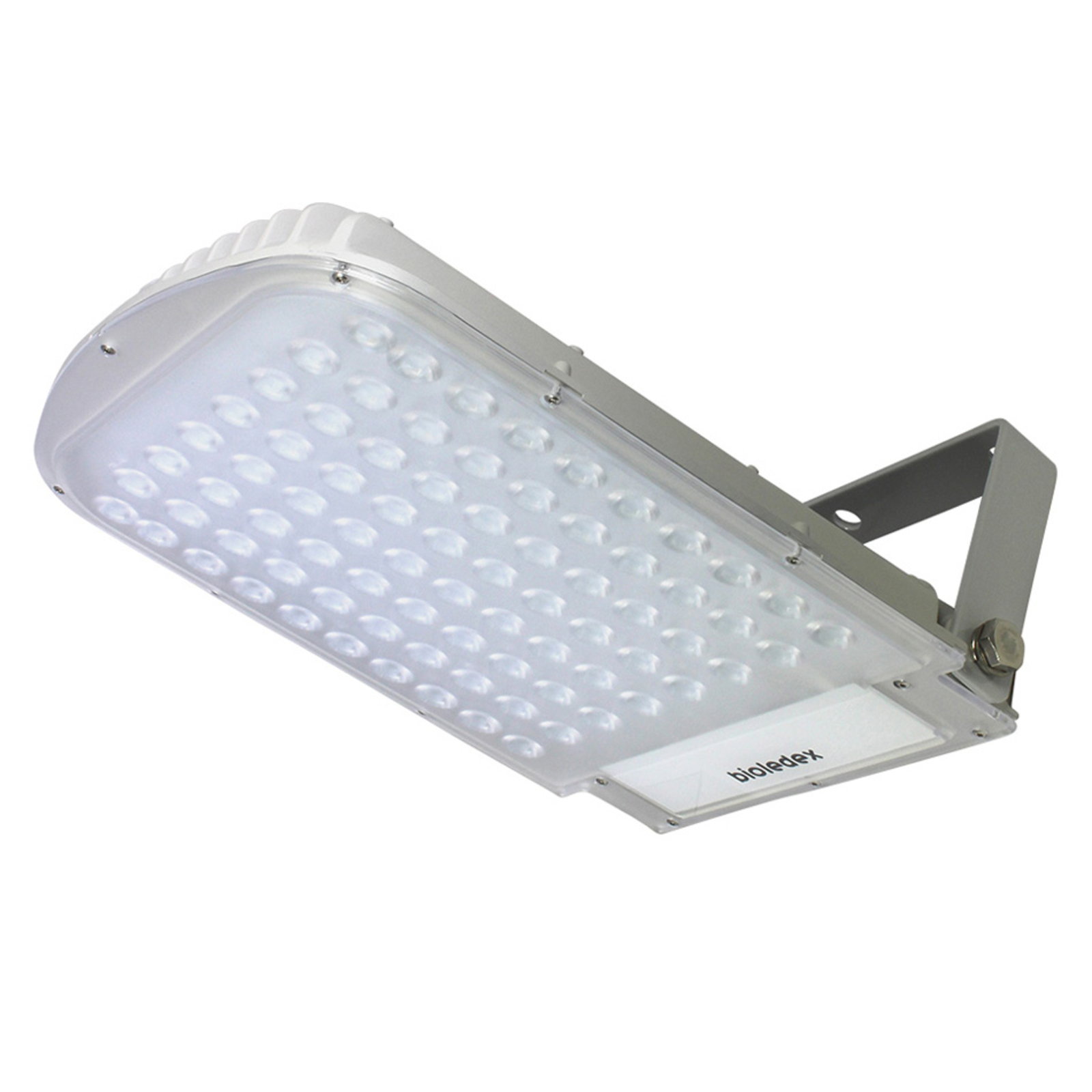 BIOleDEX Astir LED spotlight 50 W warm white 3,000 K 70°, aluminium, polycarbonate, 50 W, energy efficiency: A+, L: 41 cm, W: 24 cm, H: 3.8 cm