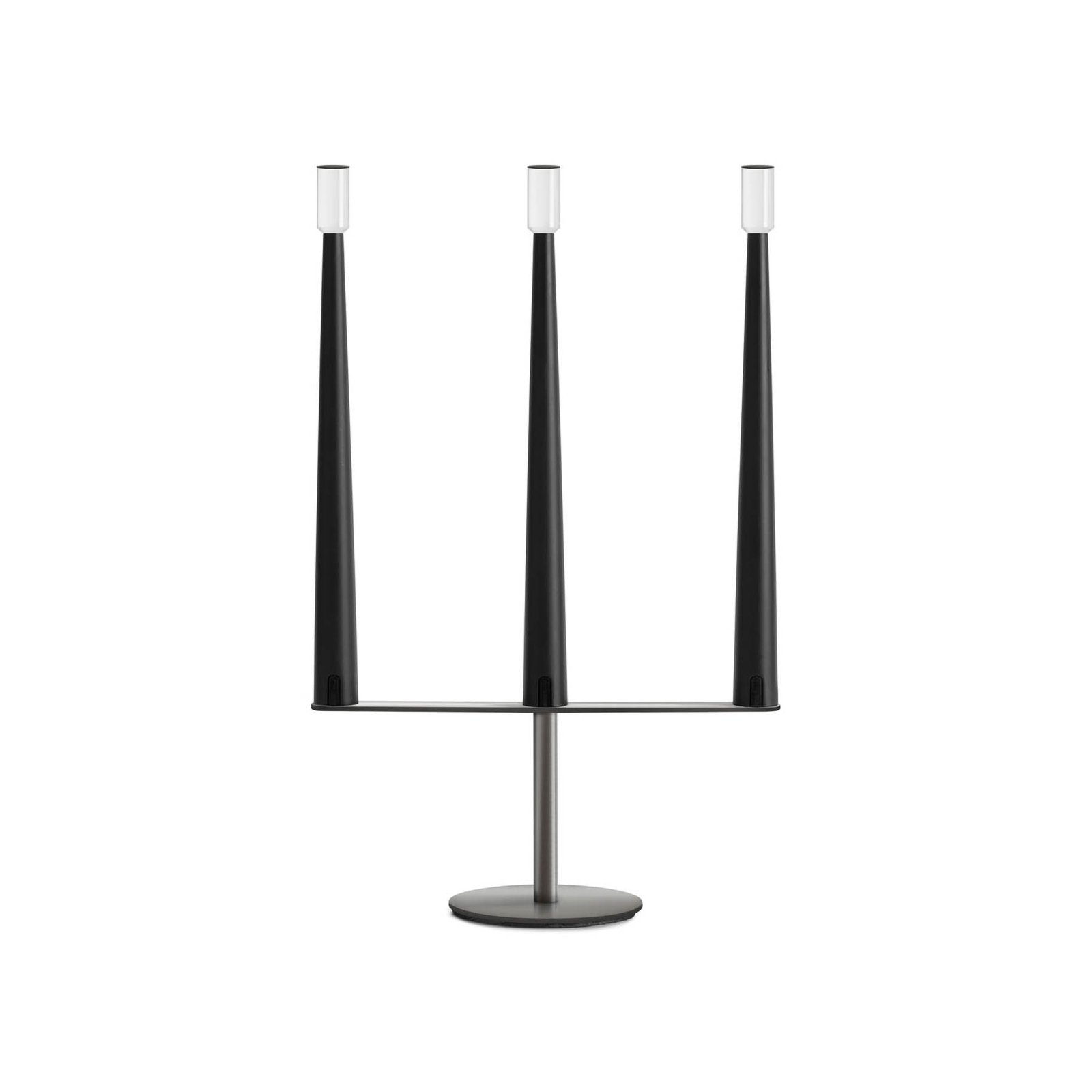 Nemo Sorrento LED laetav laualamp, must, 3-valgusti, USB