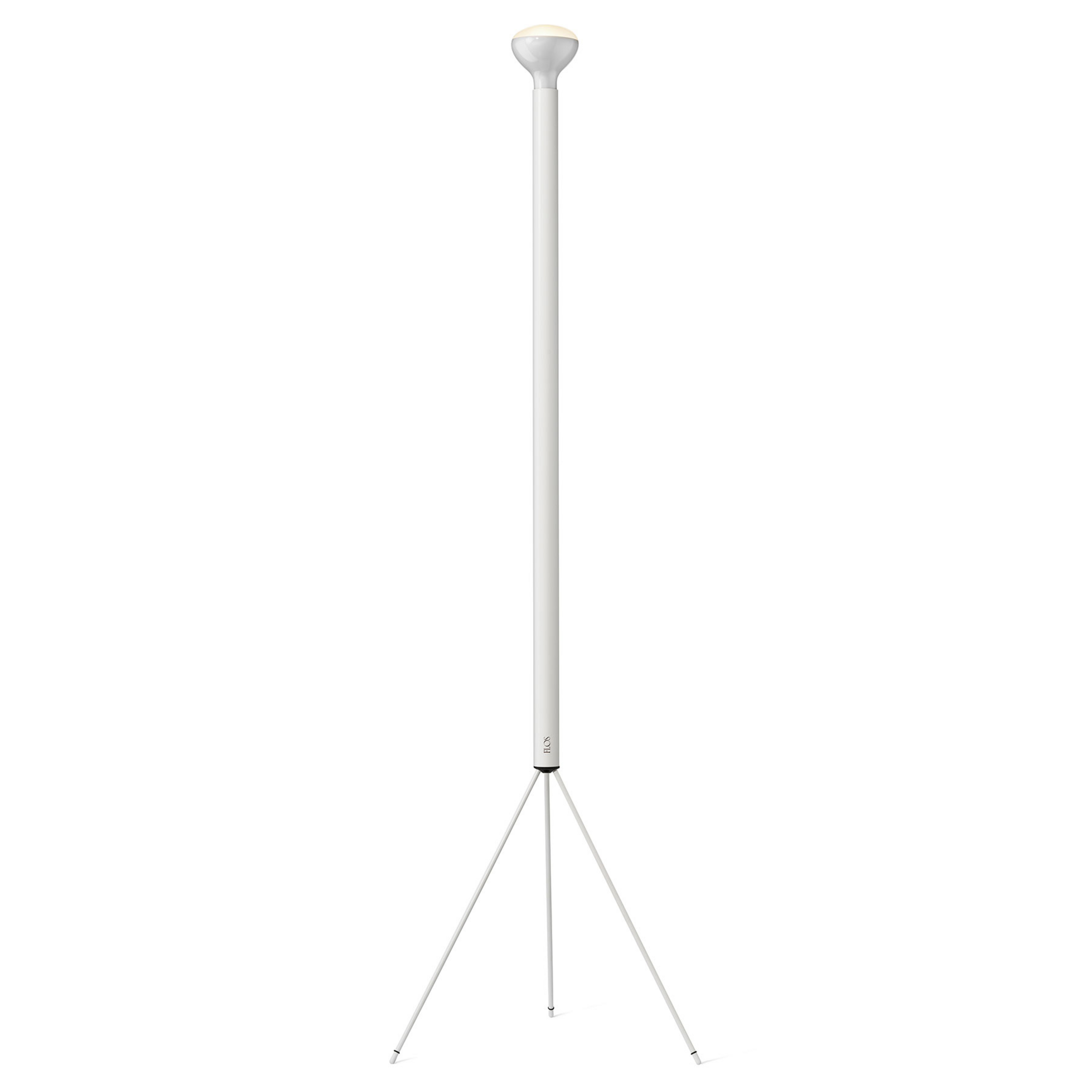 FLOS Lampe sur pied Luminator, blanc, hauteur 189 cm, métal