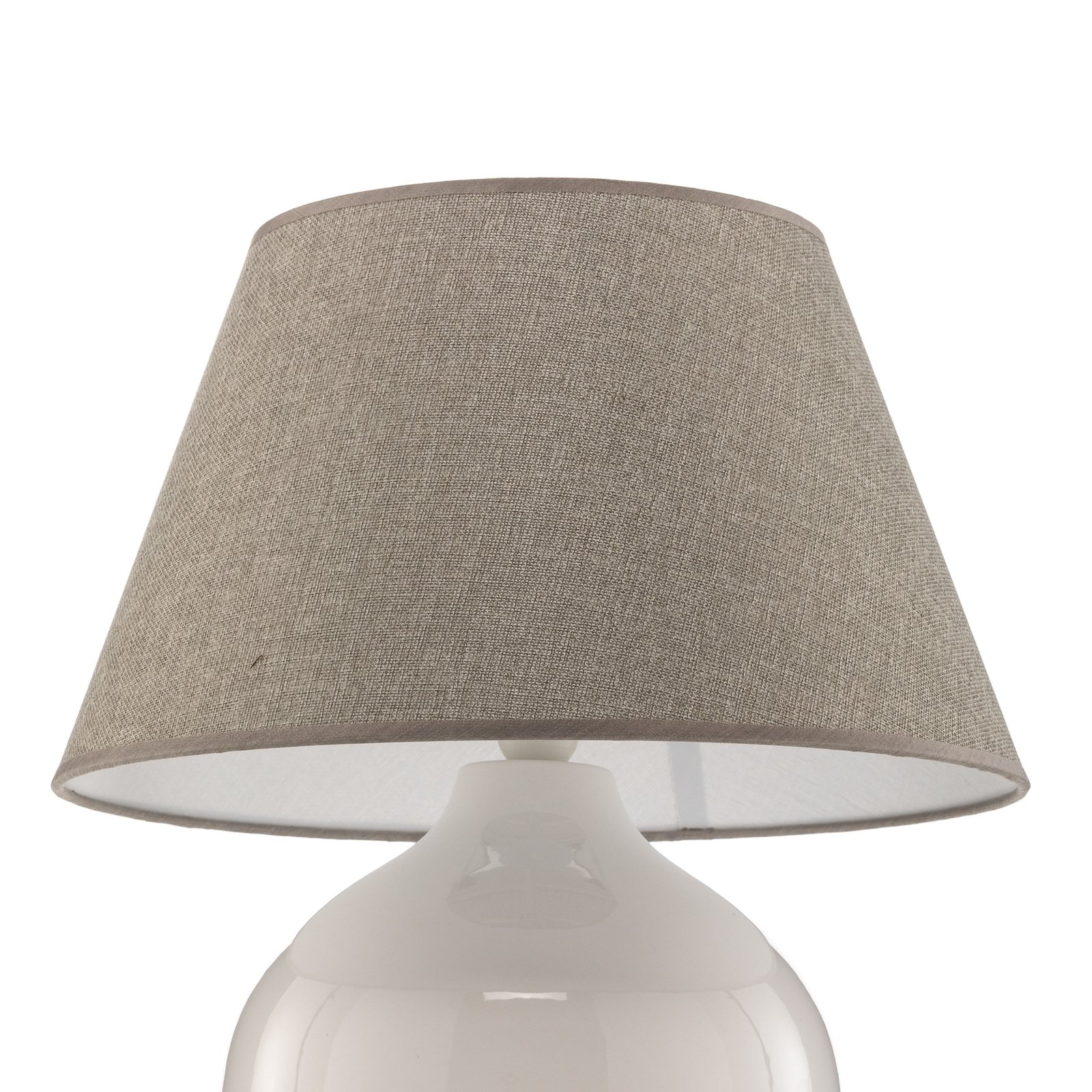 Bordlampe Sfera, 53 cm høyde, hvit/grå