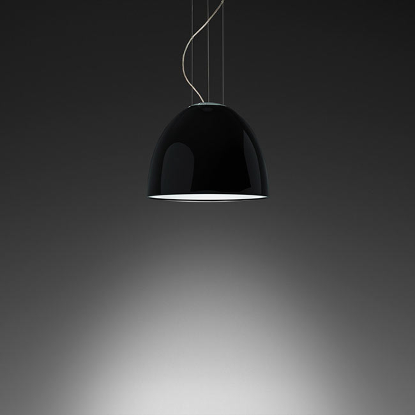 Nur Mini Gloss LED S Suspension Noir - Artemide