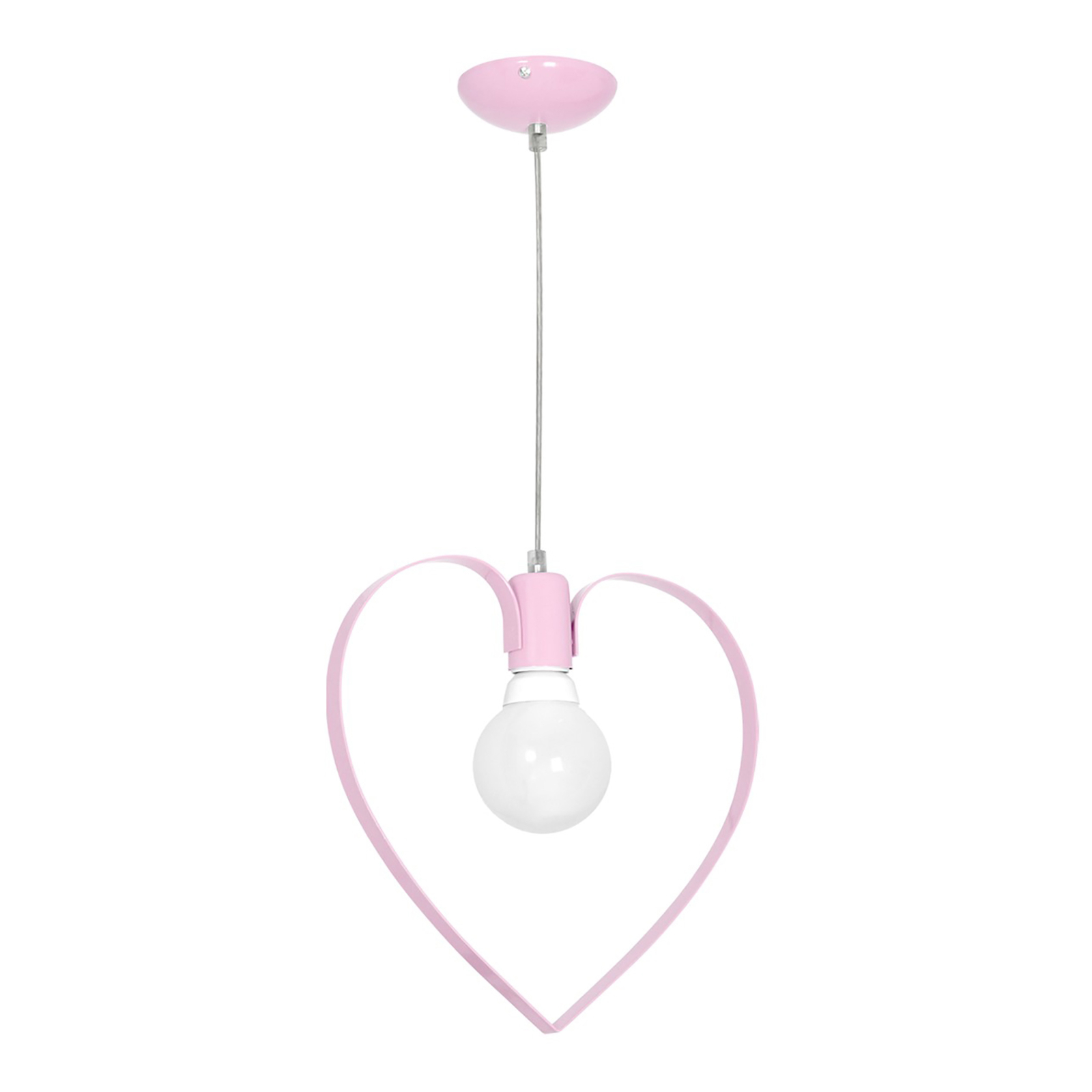 Amore pendant light, one-bulb, pink