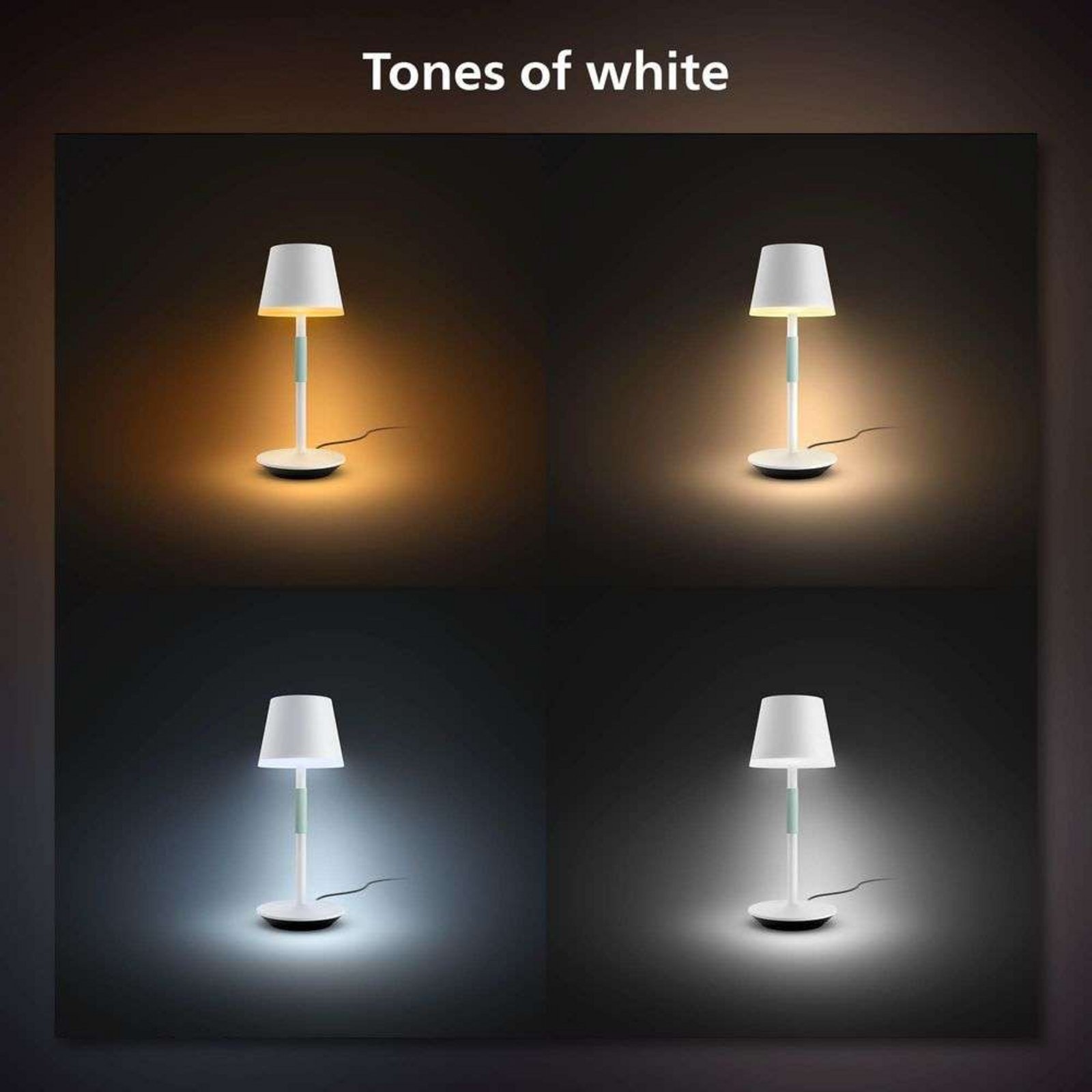 Hue Go Portable Lámpara de Sobremesa White&Color Amb. White - Philips Hue