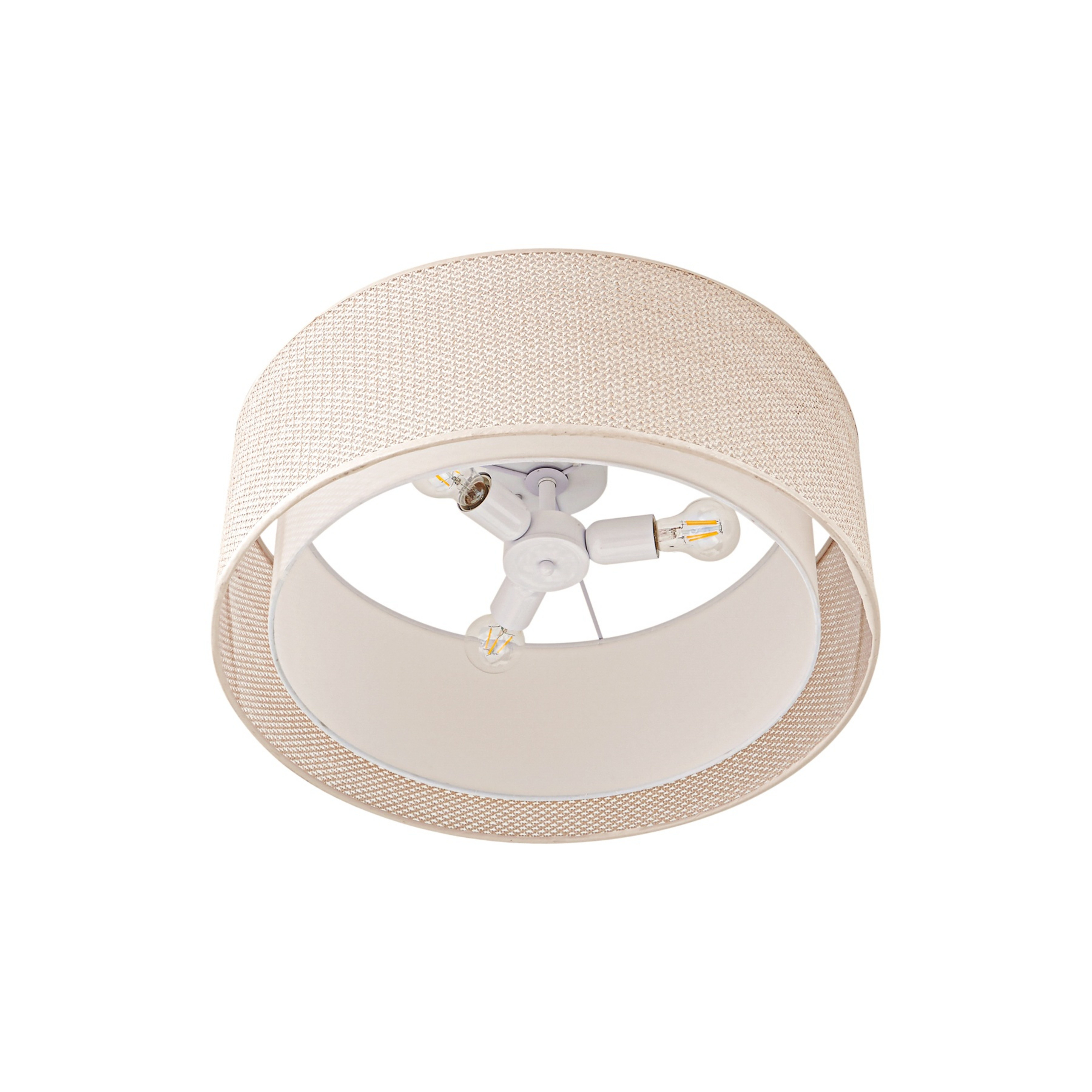Soula ceiling light, beige, Ø 60 cm, plastic, E27 - Lindby