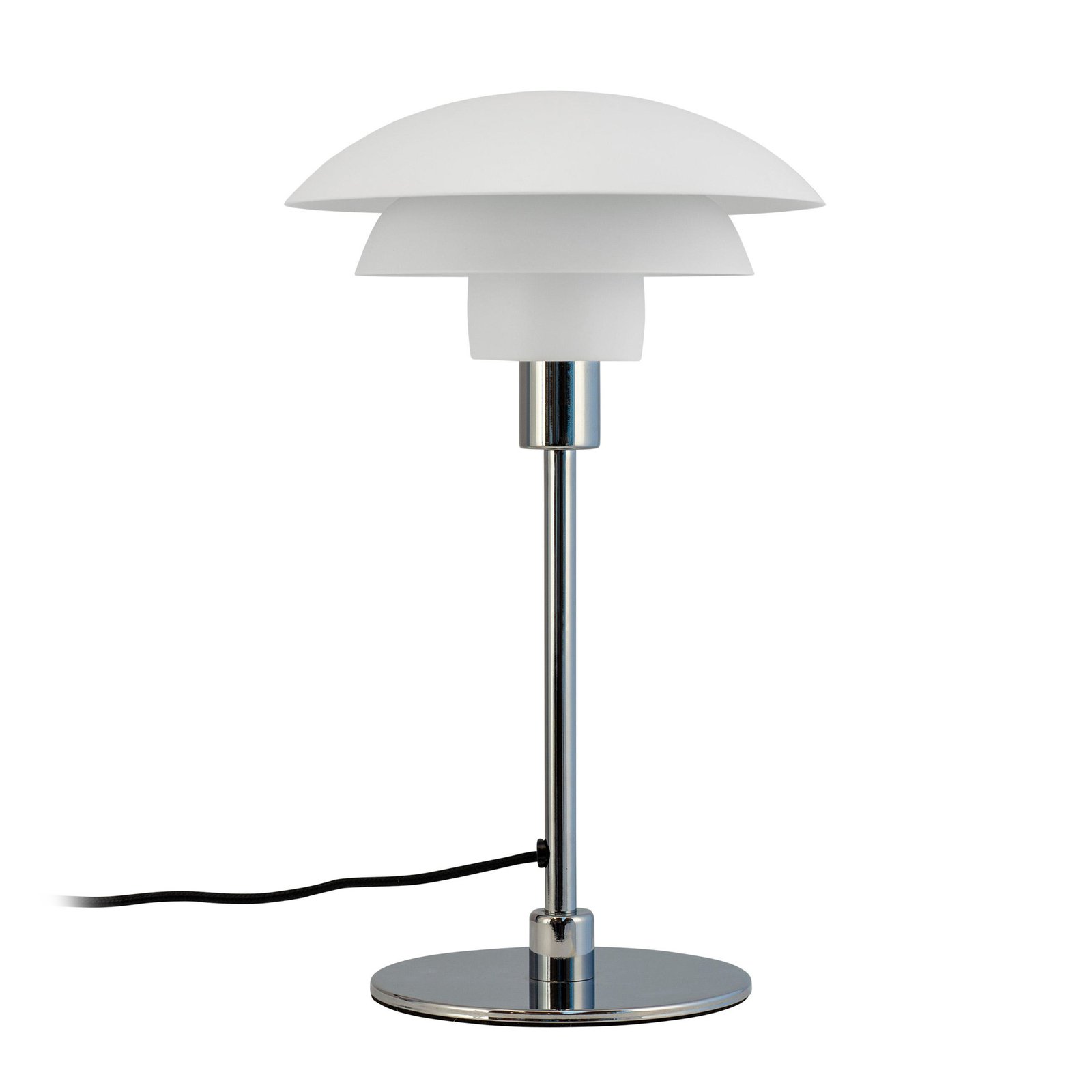 Dyberg Larsen Lampe de table Morph, blanc, hauteur 35 cm, métal