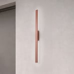 LED-Wandleuchte Demi M, ziegelrot, Alu, Höhe 100 cm, IP54