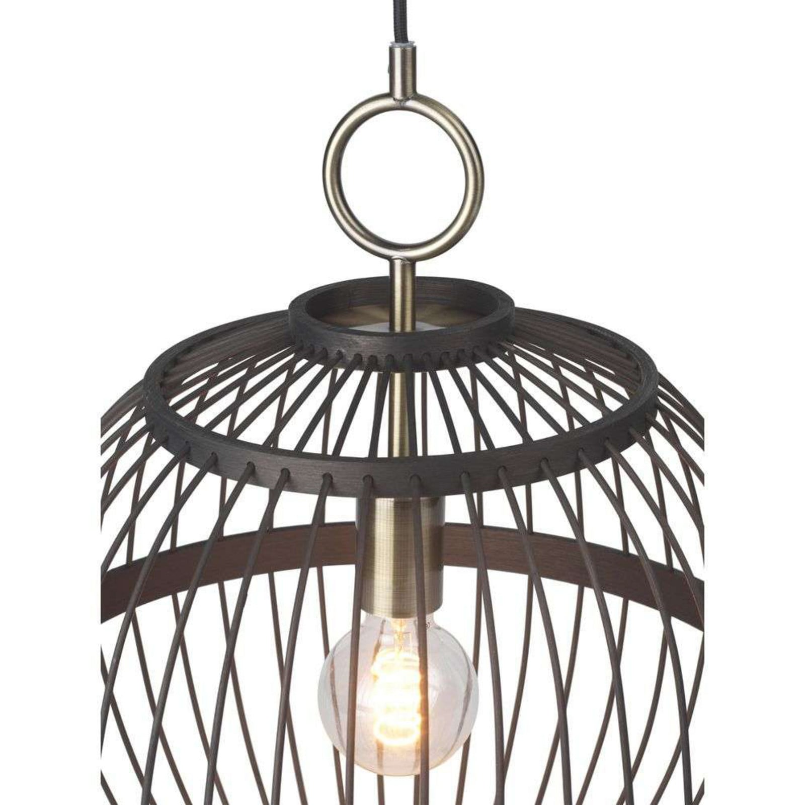 Stockholm Nordic hængelampe, Ø 30 cm, sort Halo Design - Spisestue - Træ