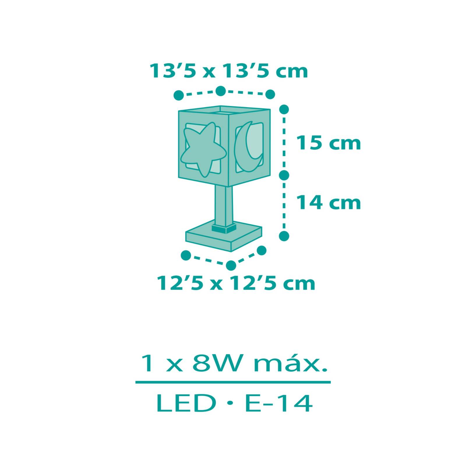 Dalber Moonlight lampa stołowa dziecięca zielona
