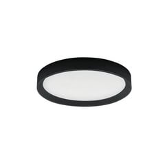 LED-loftlampe Tara R, Ø 50,7 cm, sort, aluminium, 3.000 K
