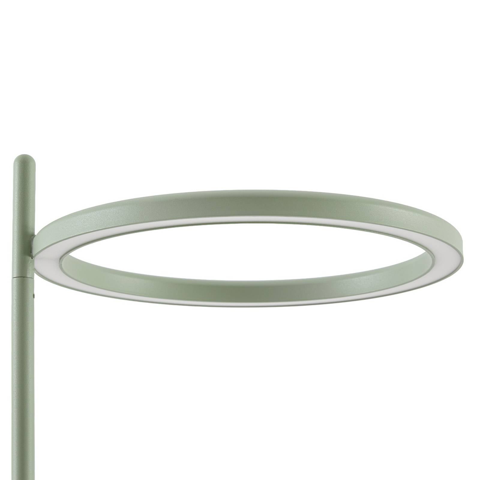 Lampa stojąca zewnętrzna LED Lucande Sylvara, zielona, CCT, 2-punktowa