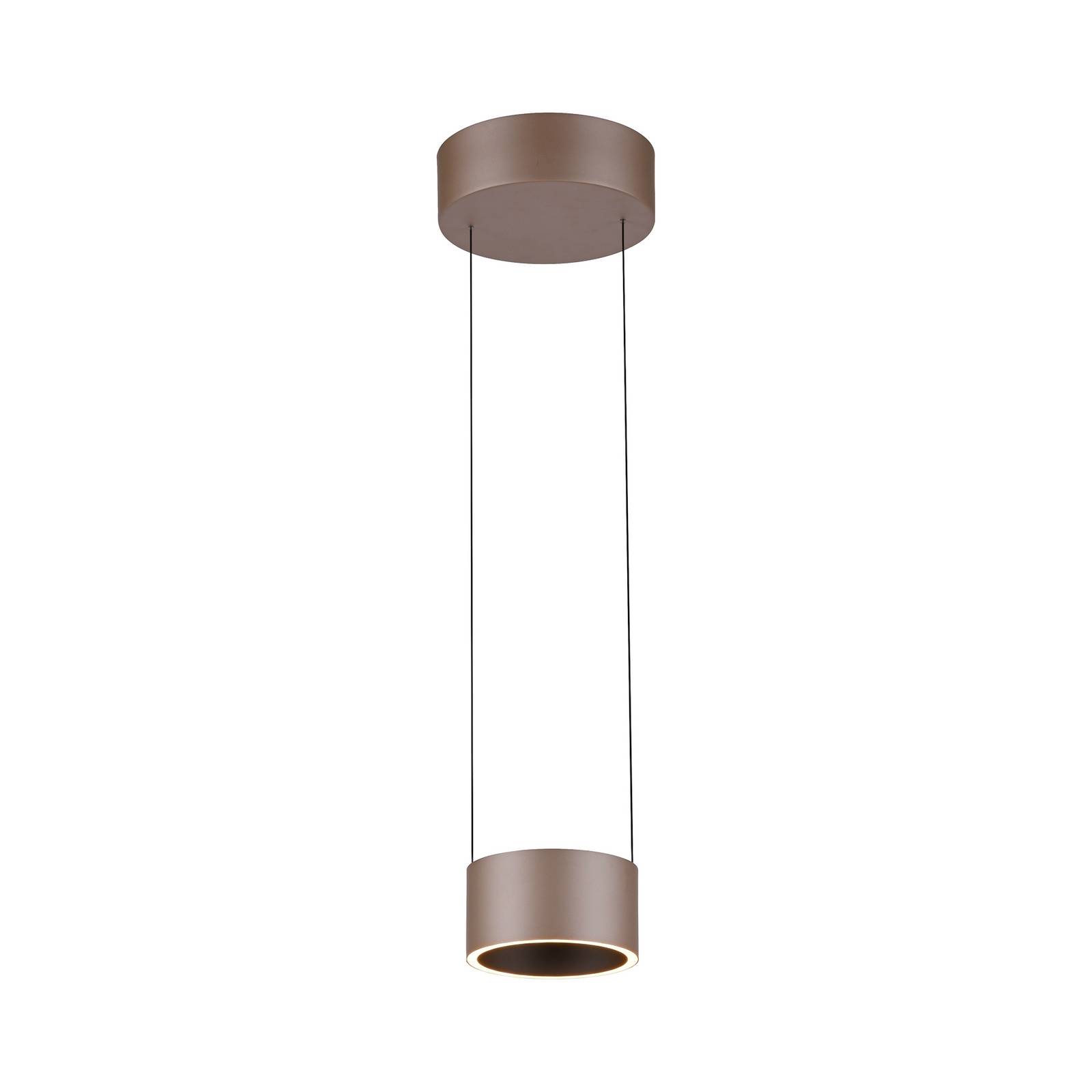 LED-Pendellampe PURE Clipse, bronzefarben Ø 20 cm CCT, 2-flg