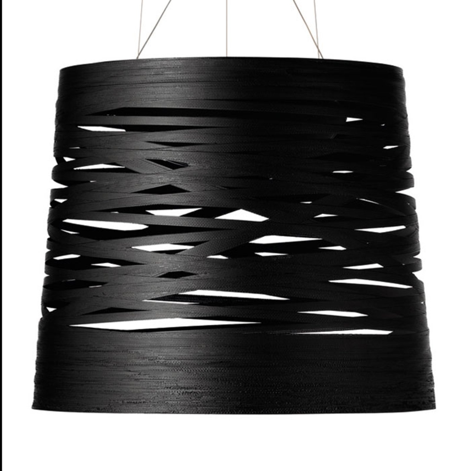 Foscarini Tress grande závesné LED svetlo, čierna
