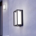 EGLO LED jutiklinis lauko sieninis šviestuvas „GENOVESE“, juodas, 24 cm, IP65,