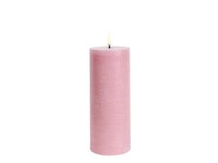 Bougie Pilier LED 7,8x20,3 cm Rustic Dusty Rose - Uyuni Lighting