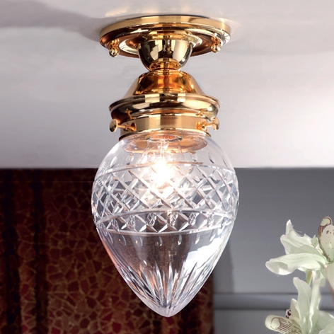 Kalkformet BUDAPEST taklampe med Ø 15 cm
