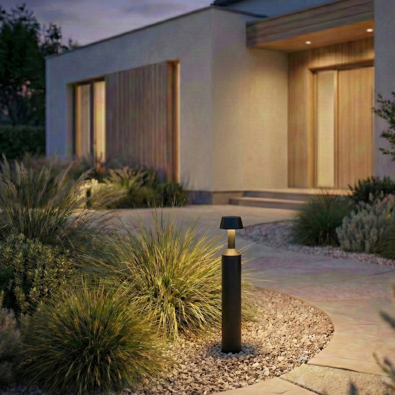 Lucande LED ceļa apgaismojums Tareko, 90 cm, antracīts, IP65