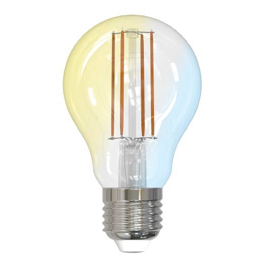 LED izzó E27 7 W, filament, szabályozó, CCT, Tuya