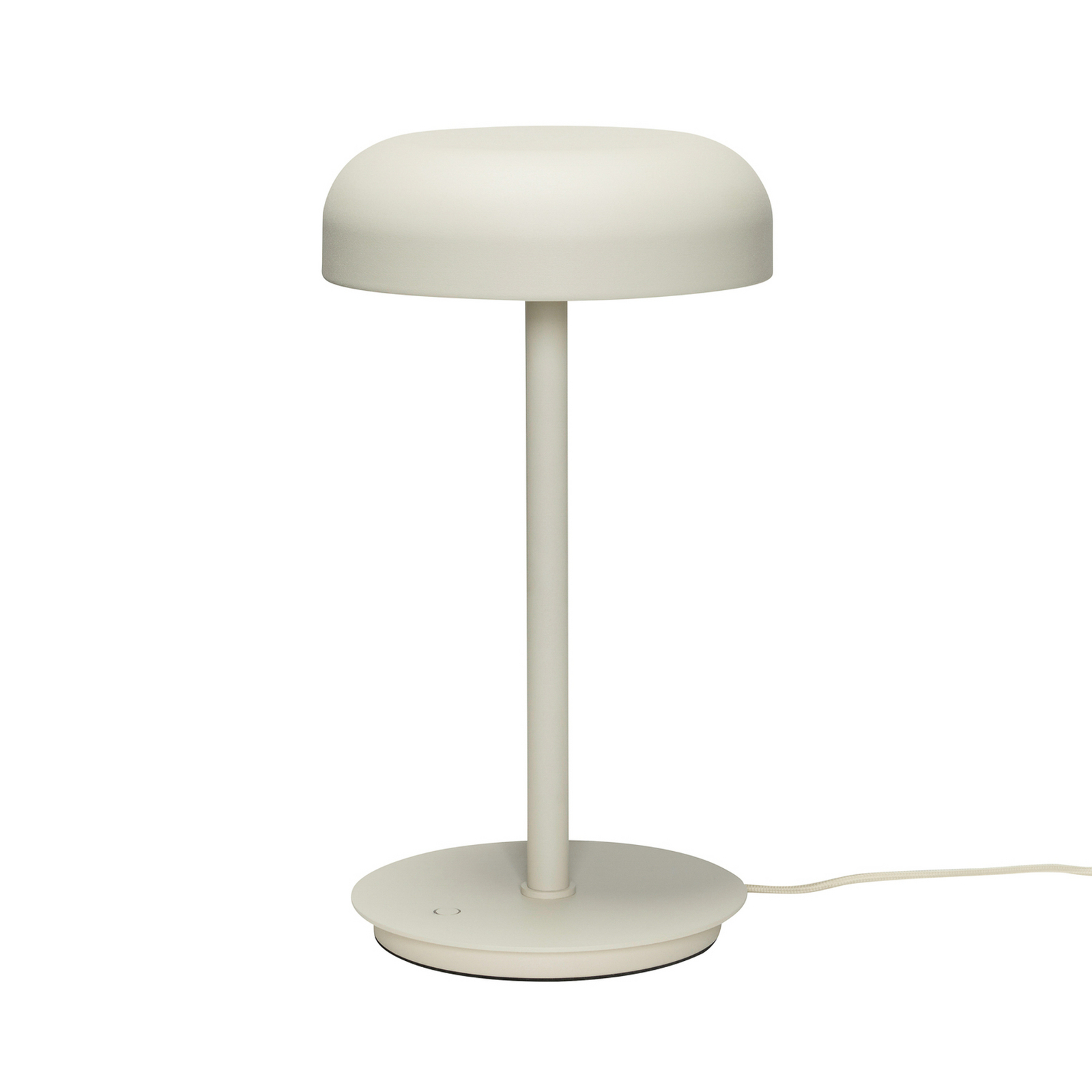 HÜBSCH lampe de table LED Velo, beige sable, fer, polycarbonate