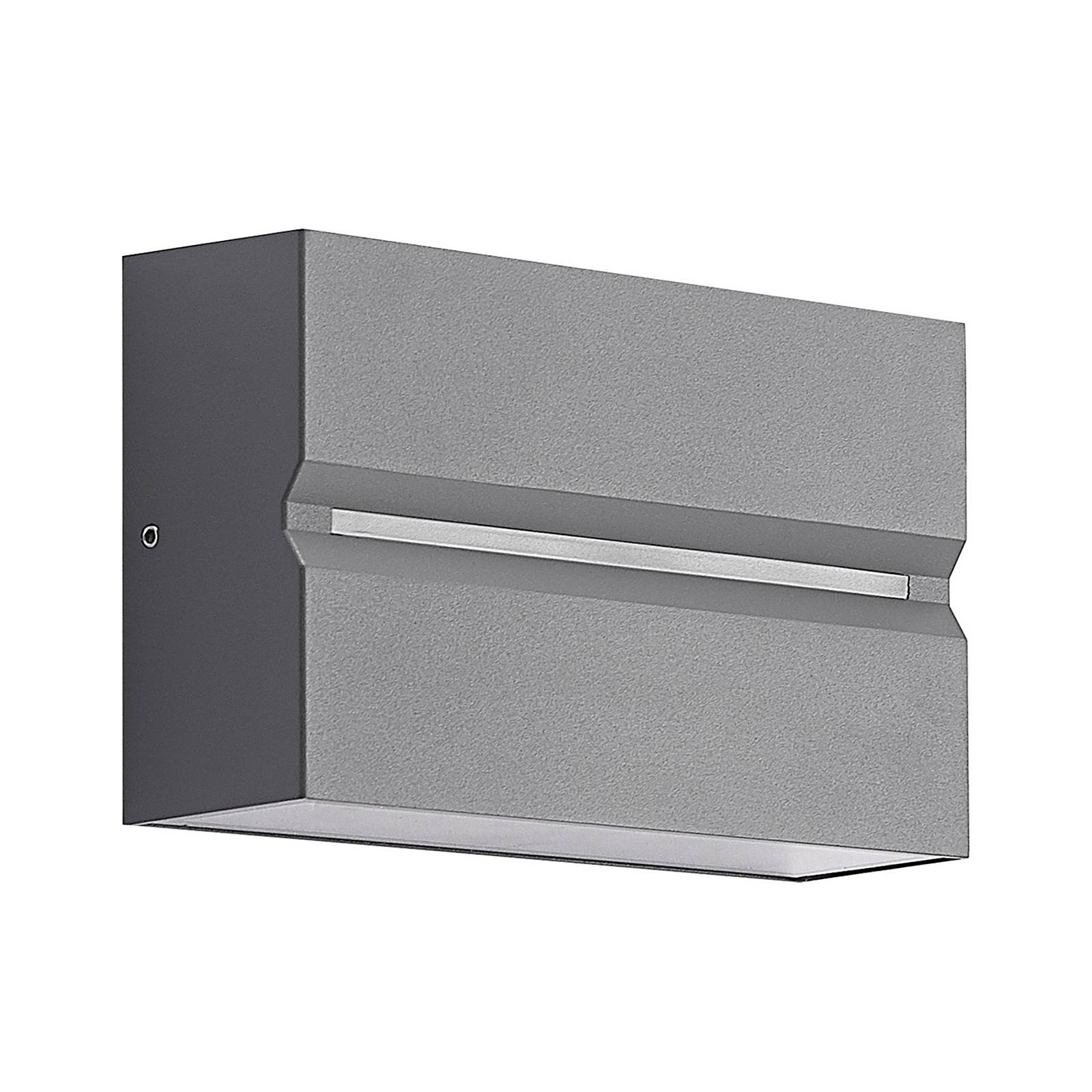 Prios Itarion LED-Außenwandlampe, Schirm klar