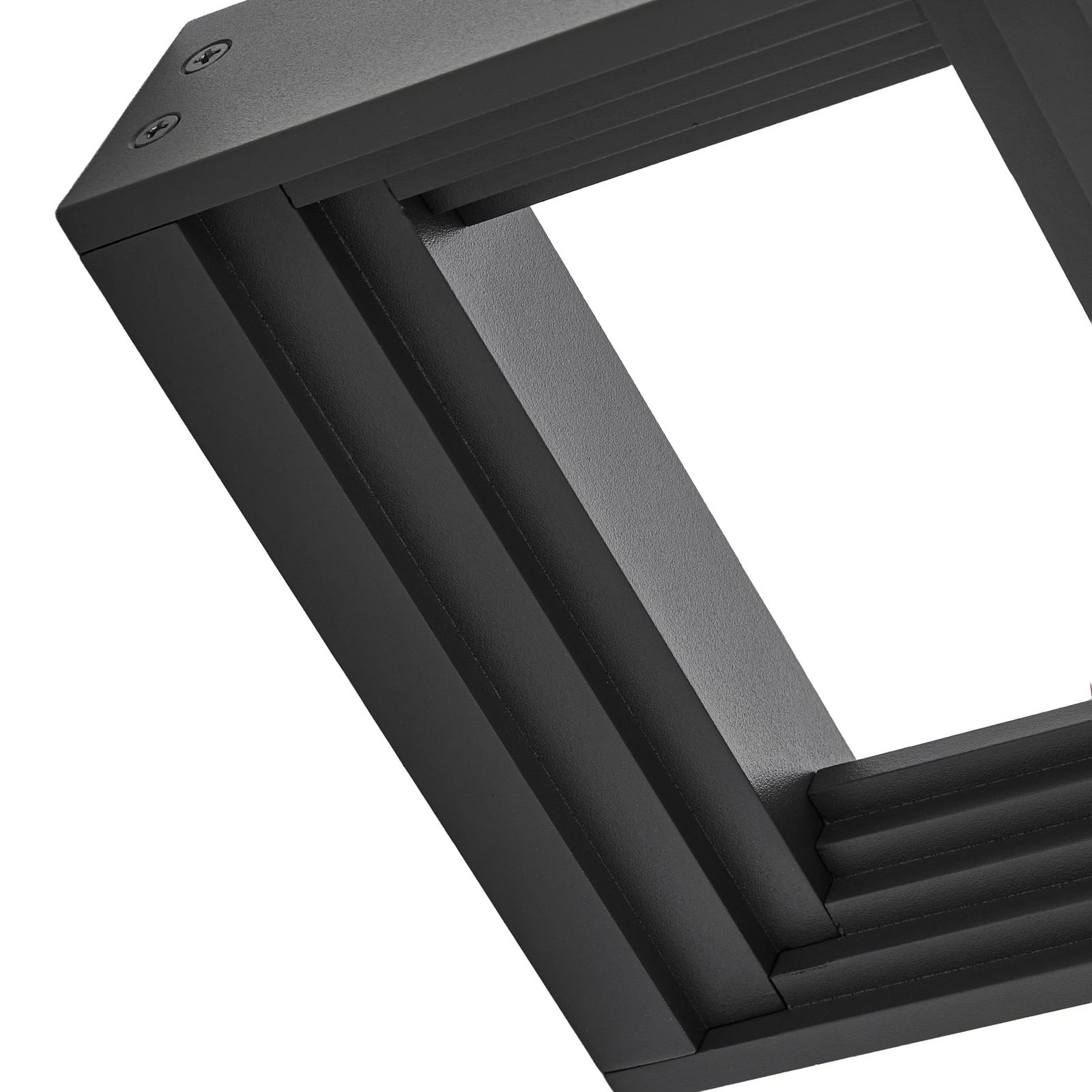 Ashkan LED nástenné svetlo, antracitová, IP65 - Lucande