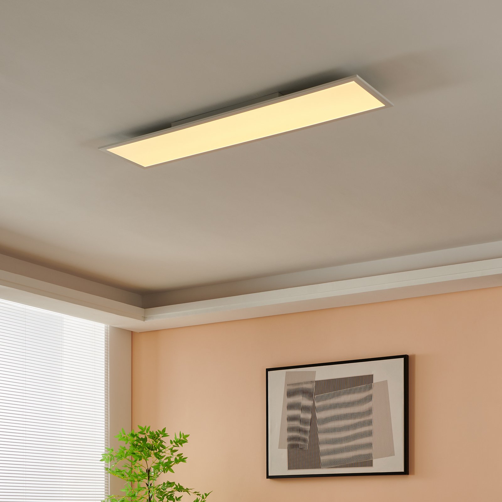 EGLO connect Salobrena-Z LED-Deckenlampe, 120x30cm, weiß