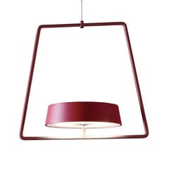 Lámpara colgante LED Miram, batería, rubí