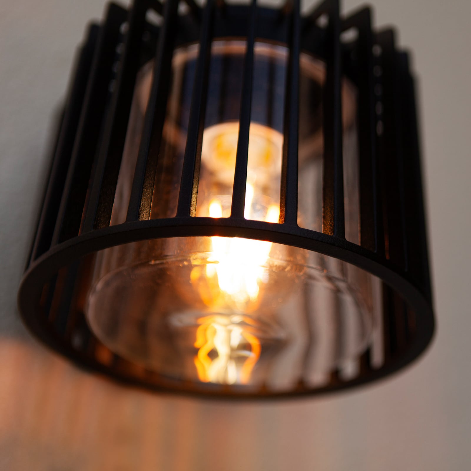 Kinkiet zewnętrzny SHYNE, czarny, 19 cm, metal, IP54, E27