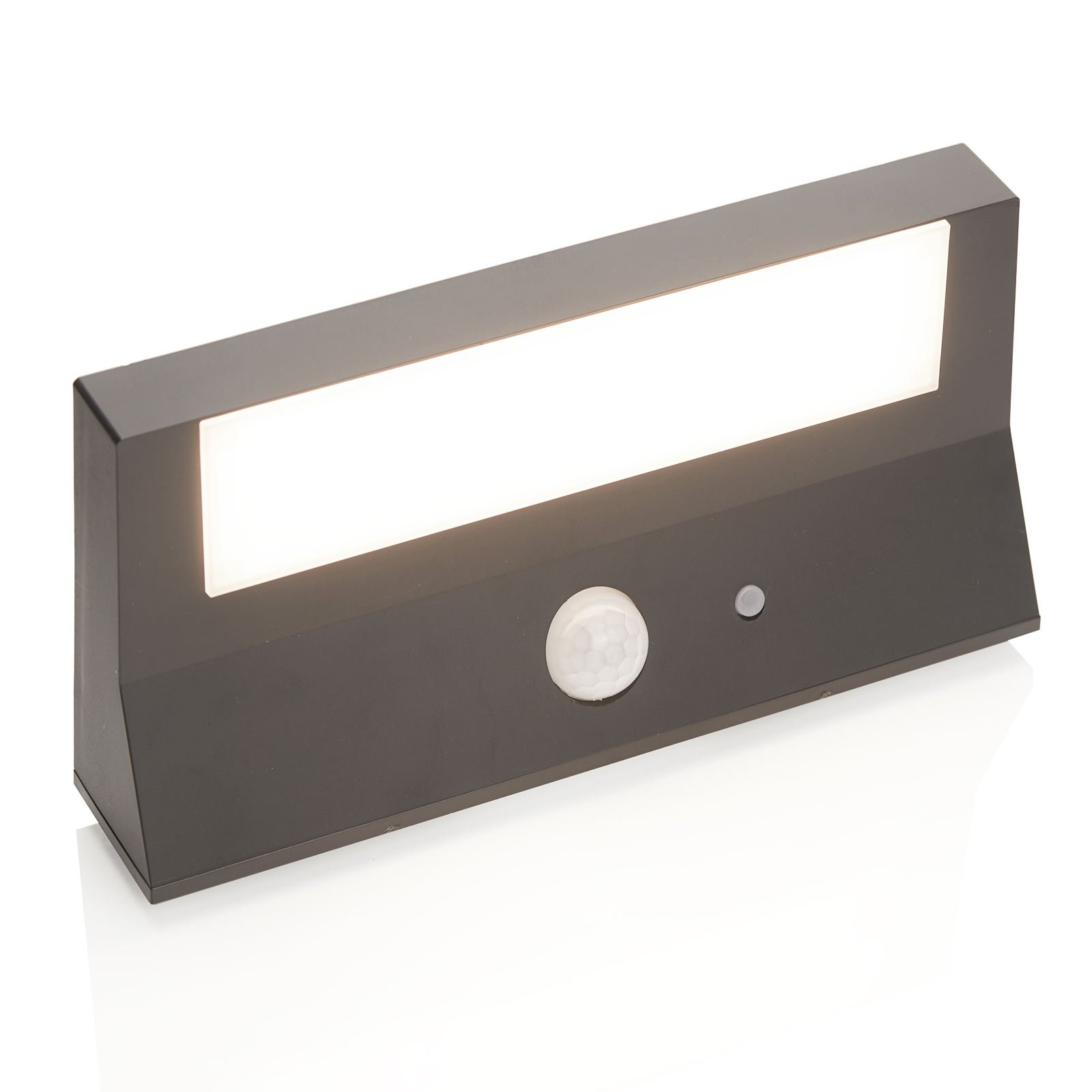 Maresia LED Solcelle Udendørs Væglampe w/Sensor Dark Grey - Lindby