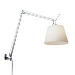 Tolomeo Mega Aplică de Perete cu Dimmer ø360 Aluminium cu White - Artemide