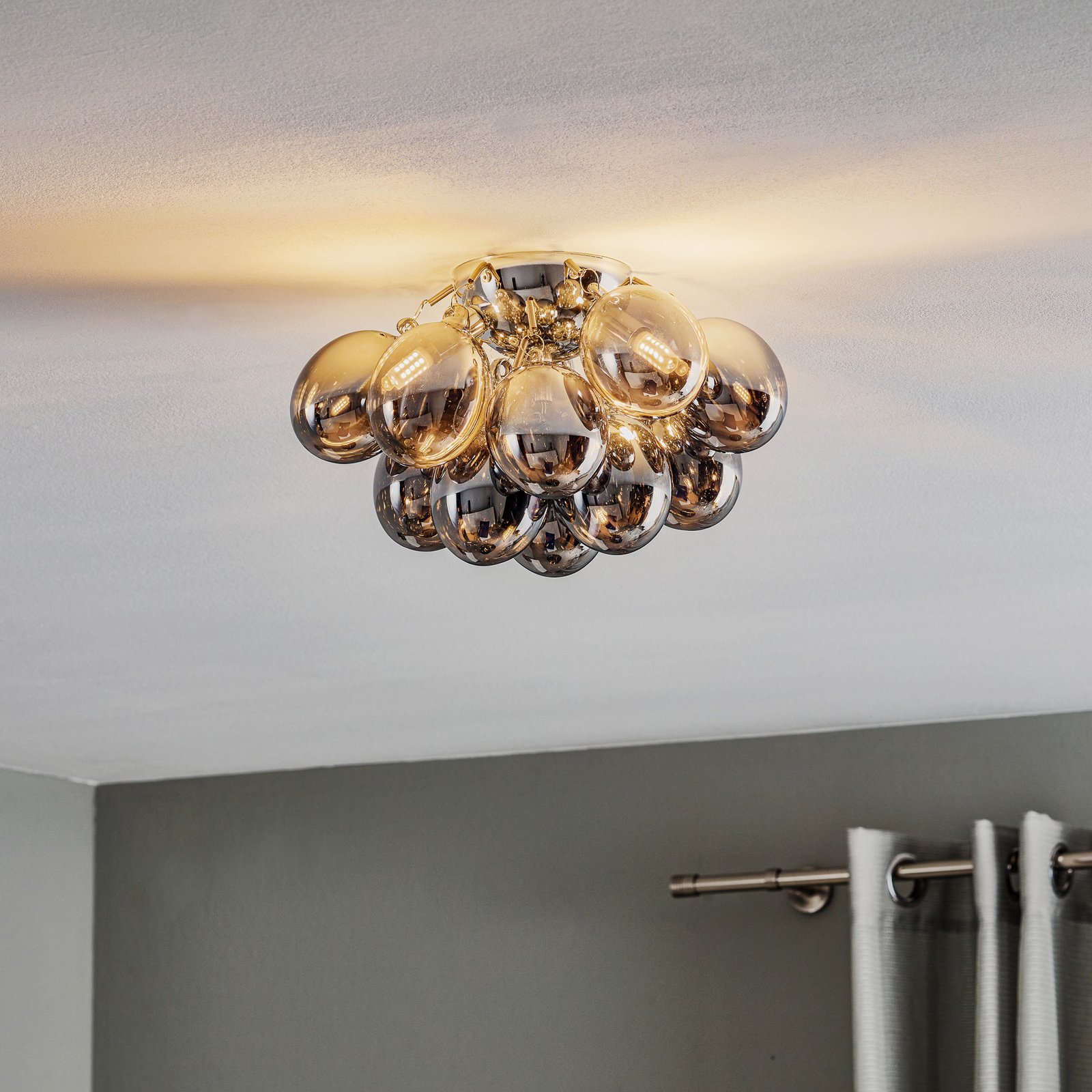 Gross Ceiling Lamp Ø30 Smoke Grey - By Rydéns