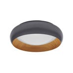 OSRAM LED ceiling lamp ORBIS LIVIA, Ø 30 cm, grey, metal, dimmable