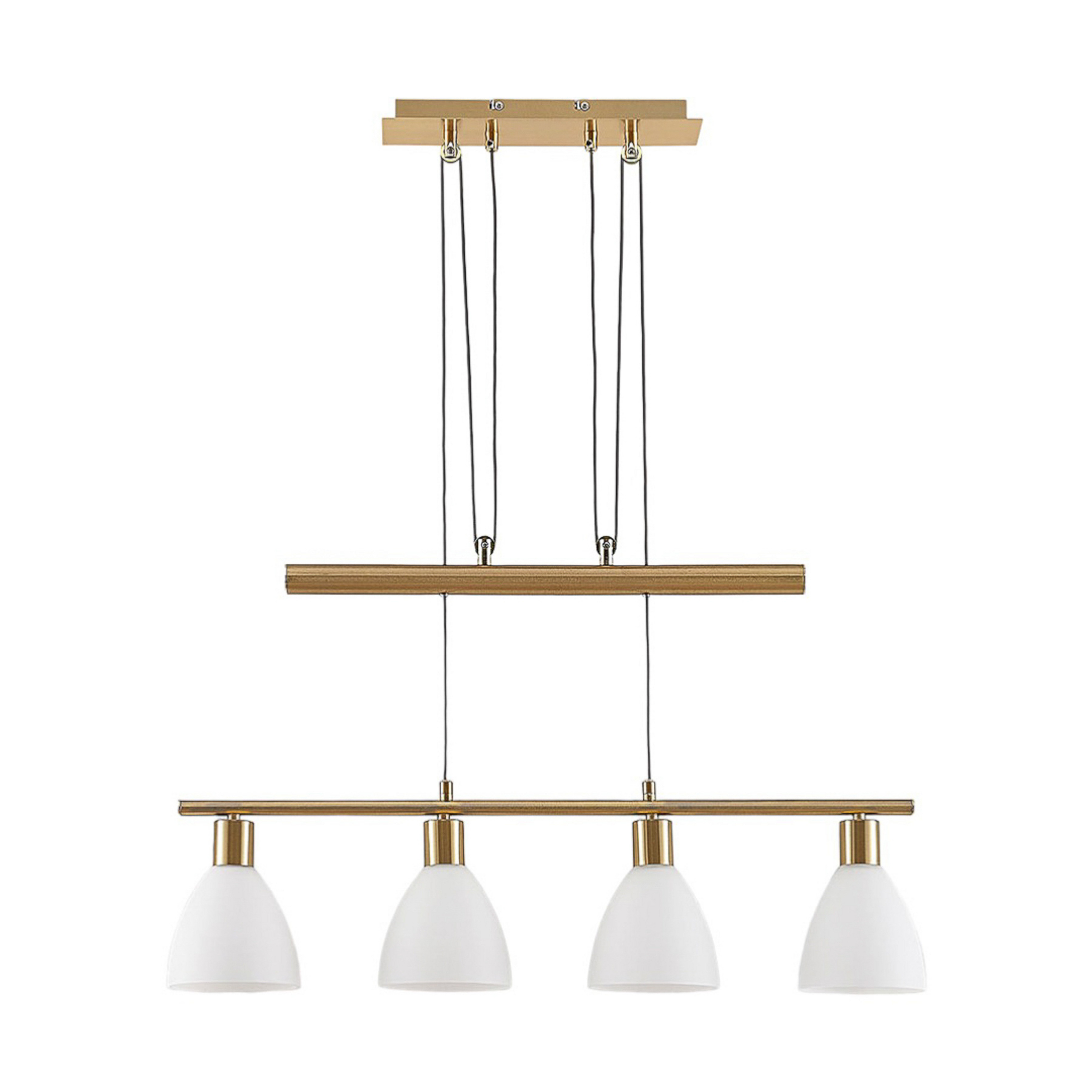 Simeon Pendelleuchte White/Brass - Lindby
