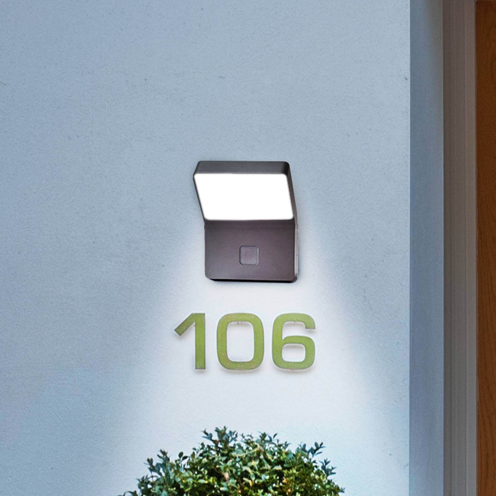 Applique murale extérieure à capteur LED OSRAM ENDURA STYLE WIDE gris foncé