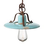 Giorgia vintage hanglamp in turquoise