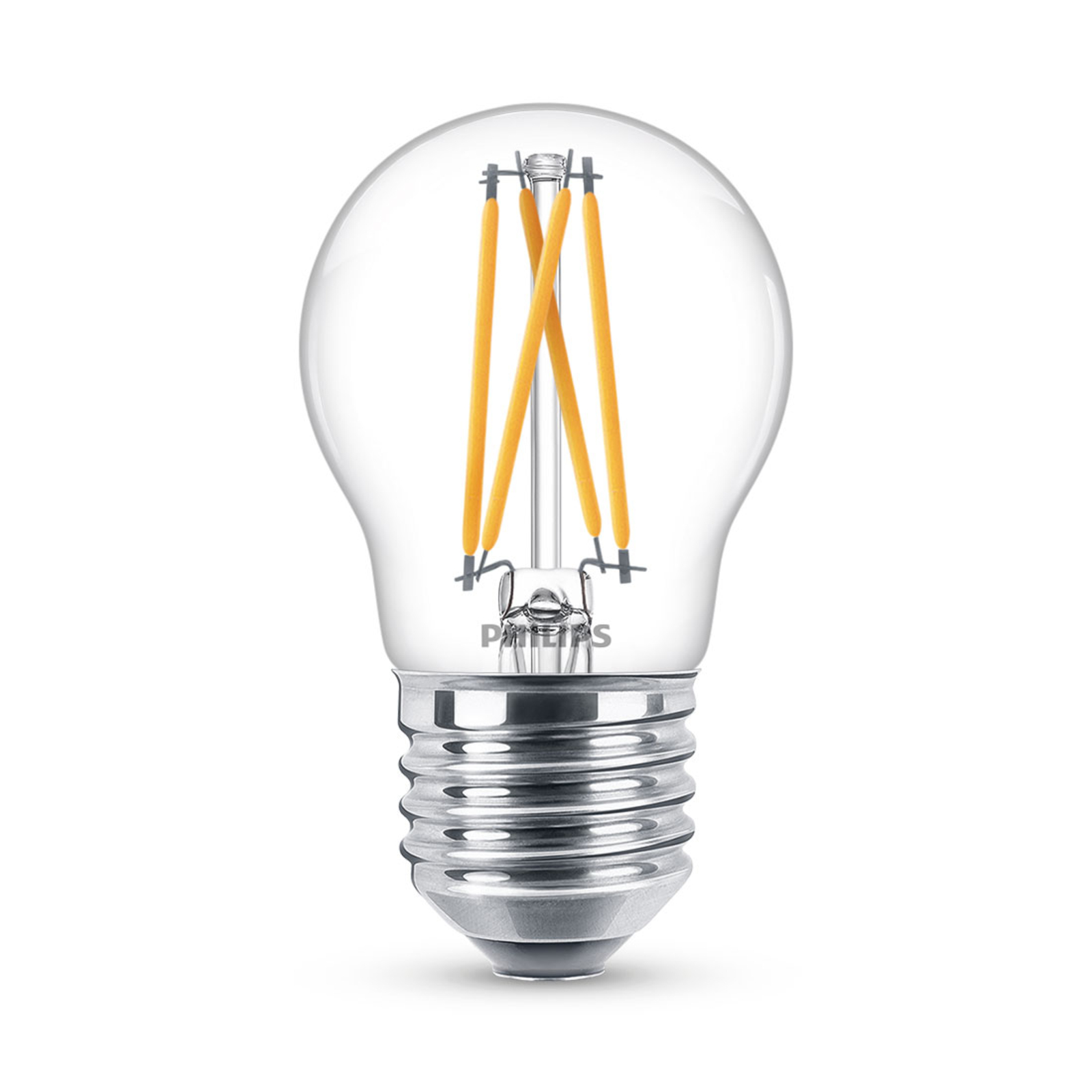 Philips WarmGlow LED-Lampe E27 P45 2,5W klar