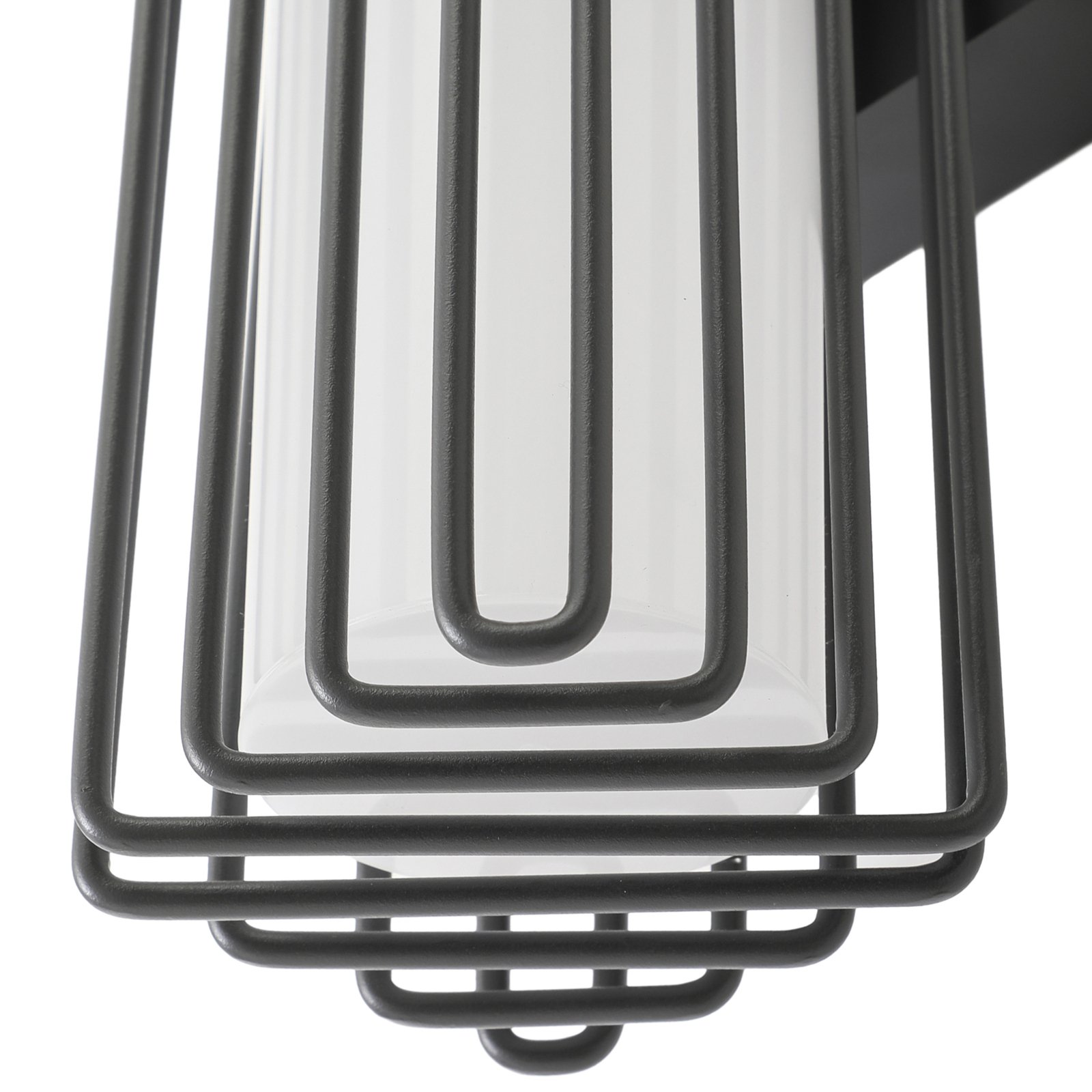 Chandan Außenwandleuchte Höhe 41,9 cm anthrazit Aluminium - Lucande