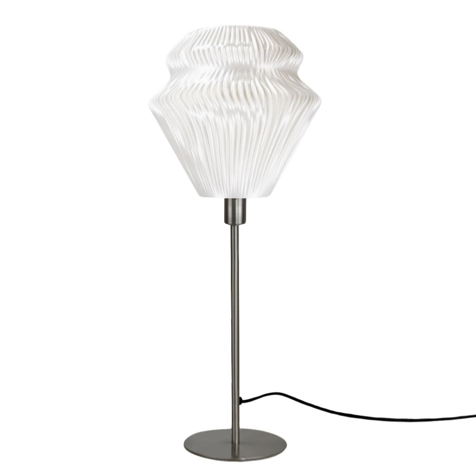 Lampa stołowa Lamell z biomateriału, Ø 25 cm