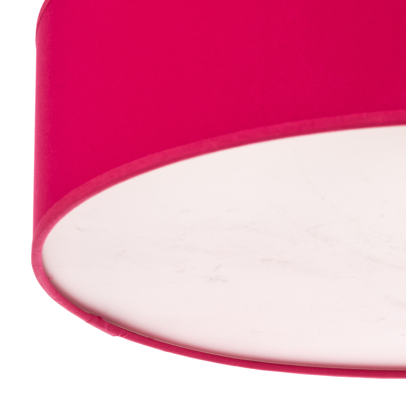 Euluna Roller Decke, Stoffschirm pink, Ø 40 cm