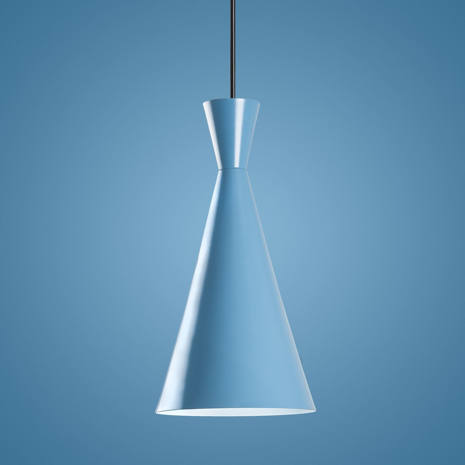 Lampa suspendată Tom, albastru deschis, metal, Ø 19 cm, E27