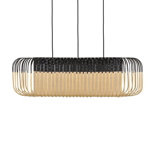 Forestier Bamboo oval M Pendel schwarz/natur