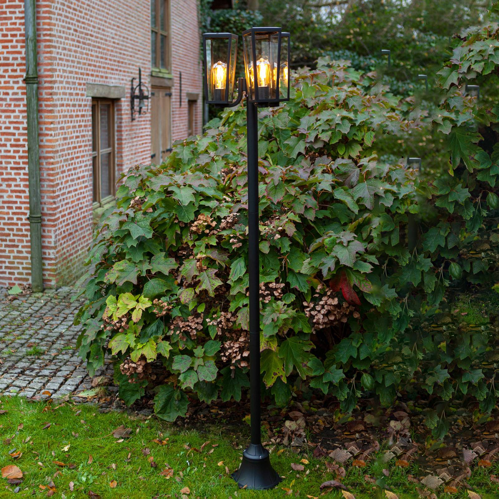 LUTEC Lampadaire d’extérieur Pine 3 lampes IP44