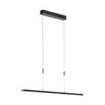 Suspensie cu LED Beat, negru/nichel, lungime 113 cm