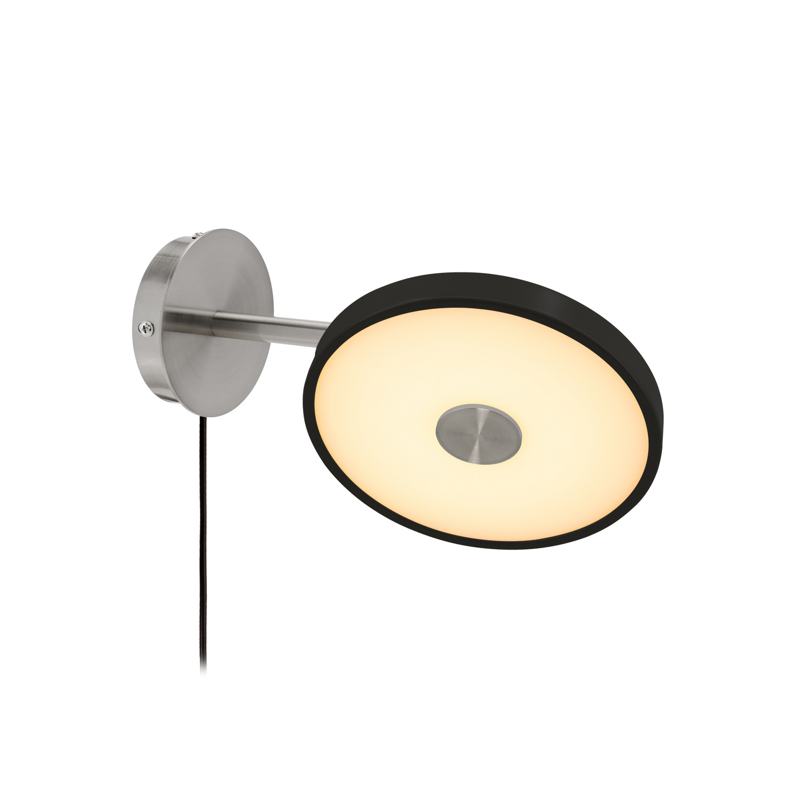 UMAGE LED-Wandlampe Asteria Short, schwarz, Stahl, Stecker