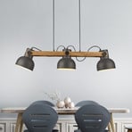 JUST LIGHT. Candeeiro suspenso Cup 2.0, 3 lâmpadas, preto, metal