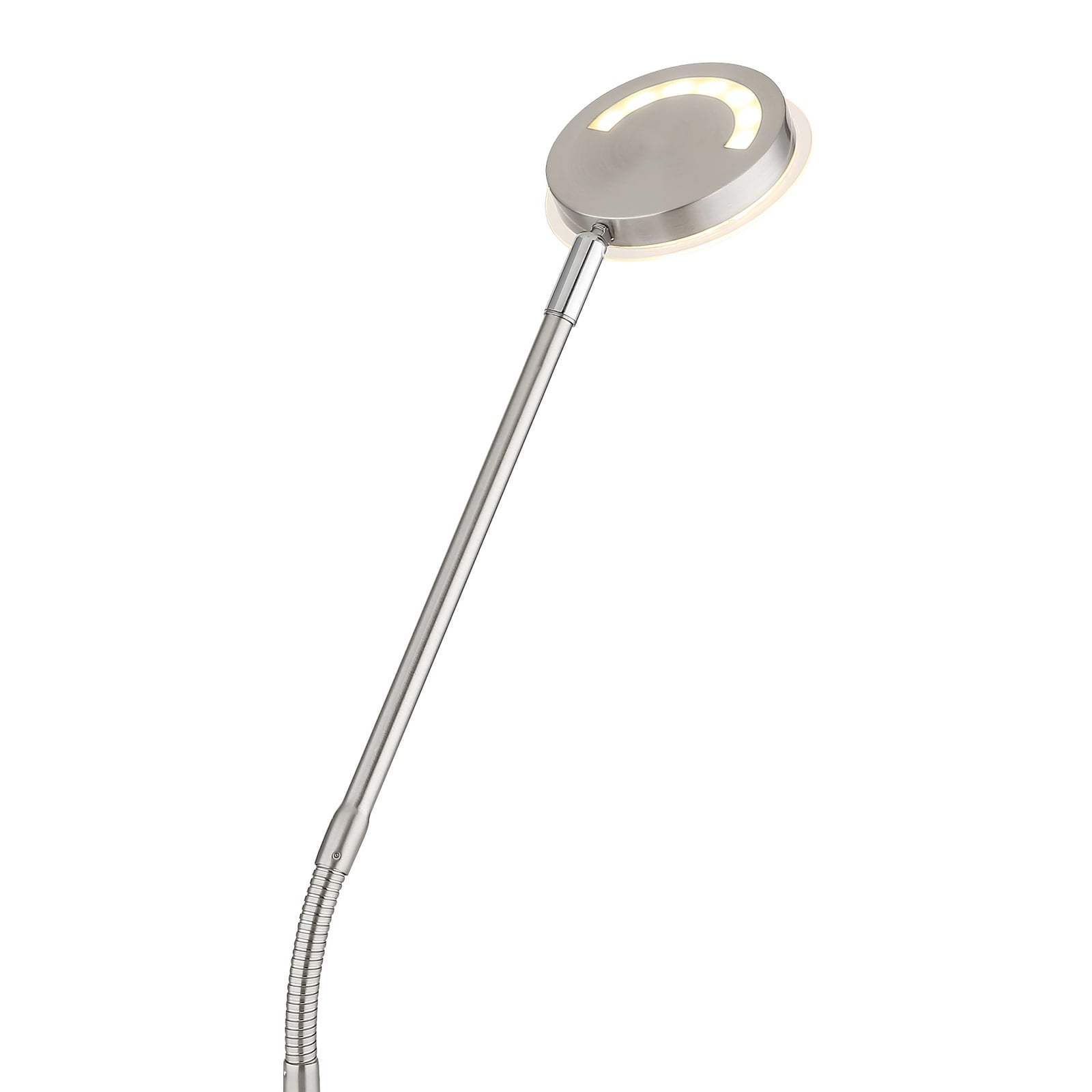 LED-Stehleuchte Silvio, nickelfarben, CCT, dimmbar LED-Stehleuchte Silvio, nickelfarben, CCT, dimmbar