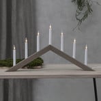 Arrow candelabra, flat, 7-burner, grey