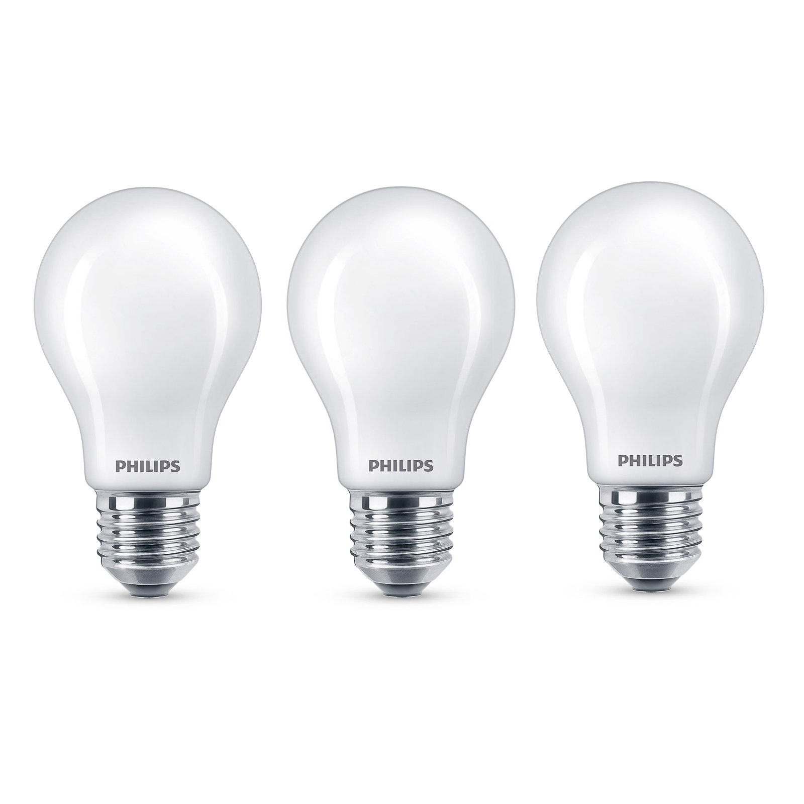 Philips LED-Lampe Classic E27 A60 7W 827 matt 3er