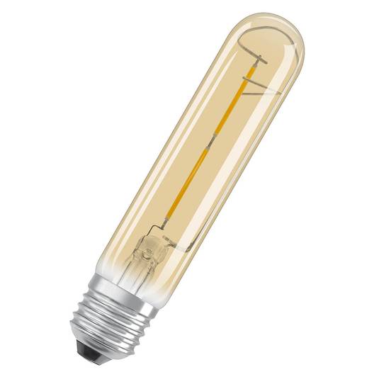 Tubformad LED-lampa Gold E27 2,5W, varmvit, 200 lm